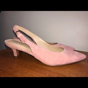New Naturalizer pink suede slingbacks size 6.5